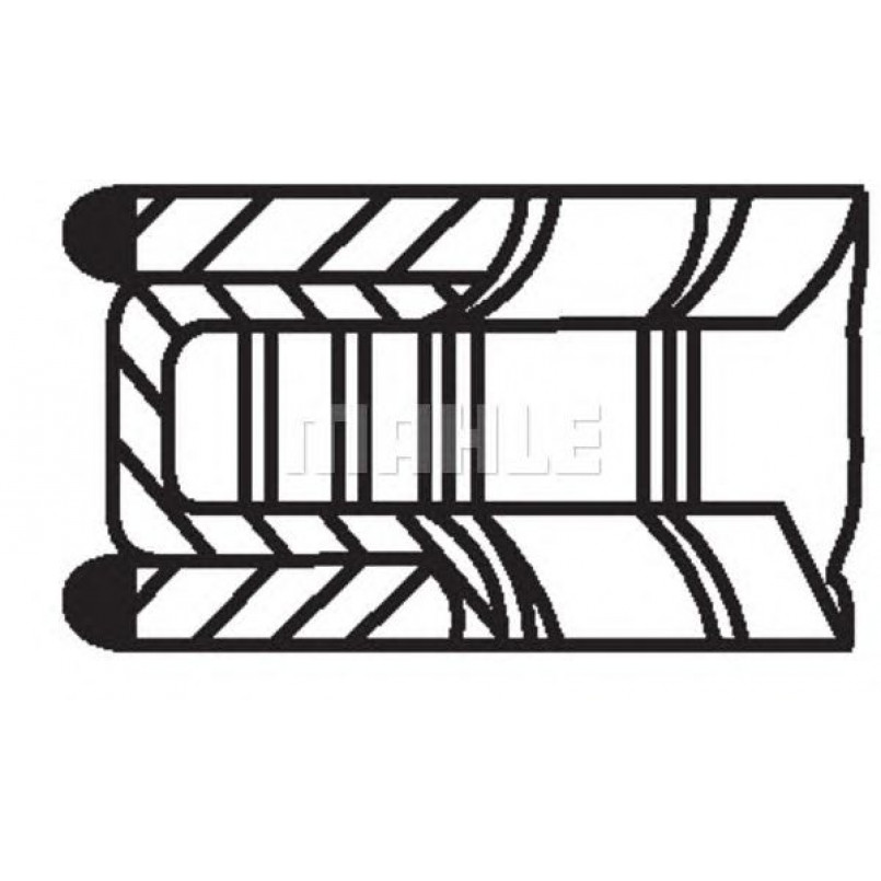 03489N2  Mahle - Кільця поршневі